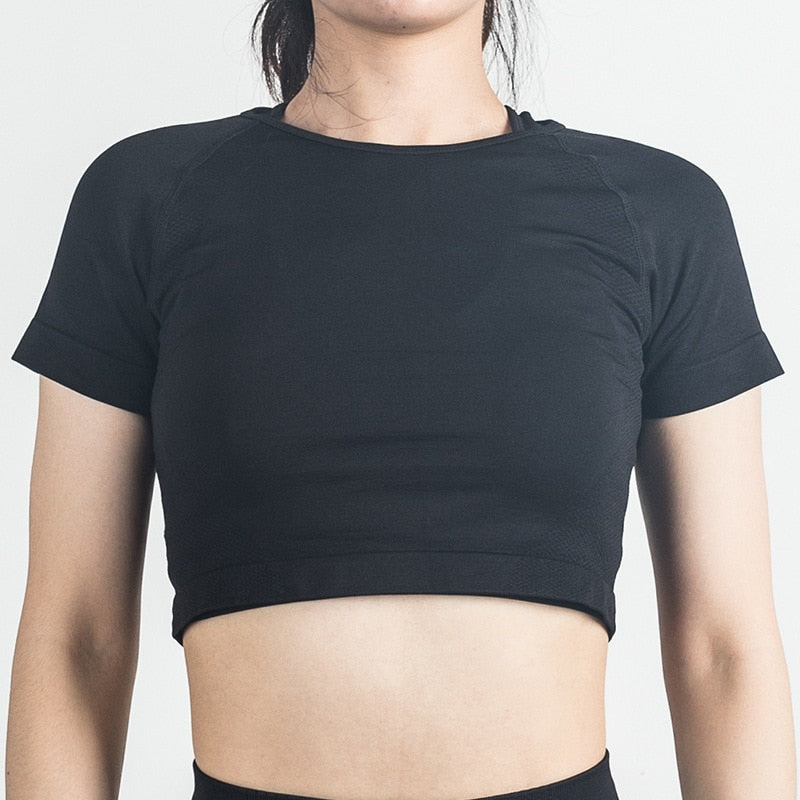 Sutiã esportivo feminino de secagem rápida elástico acolchoado acolchoado à prova de choque sutiã de corrida fitness sutiã push up top cropped respirável