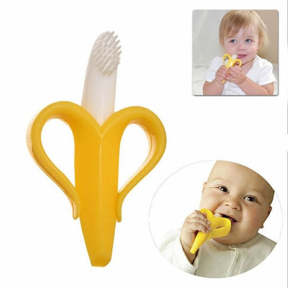 Banana Baby Teether Brinquedos Seguros Silicone Teether BPA Free Food Grade Silicone Baby Teething Chew Toy Escova de Dentes Presente de Enfermagem