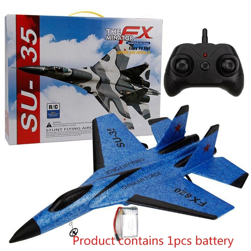 FX620 SU-35 RC Avião de Controle Remoto 2.4G Controle Remoto Avião Hobby Planador Avião EPP Espuma Brinquedos Avião RC Presente para Crianças