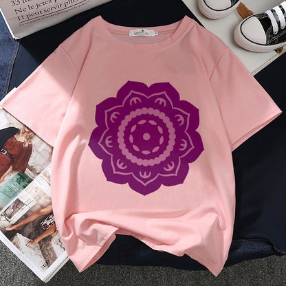 Mo Dao Zu Shi Camiseta estampada gráfica feminina Harajuku estética rosa tops camiseta casual 2021 nova moda verão Y2k camiseta feminina