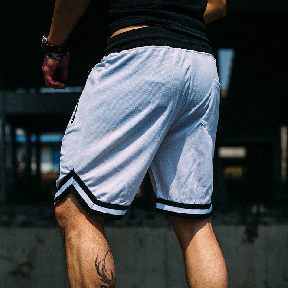 Shorts masculinos Shorts esportivos fitness Calças masculinas respiráveis Treinamento de corrida de verão Basquete Calças de 5 pontos Street Hip Hop Shorts