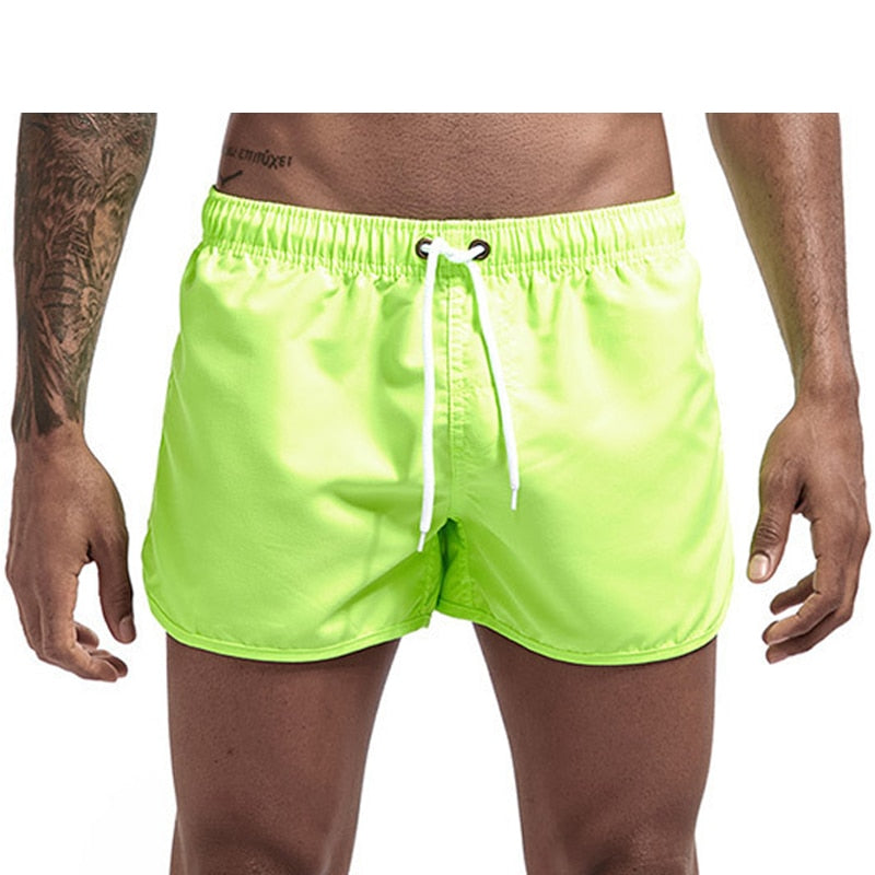Shorts casuais masculinos verão praia calções de banho masculinos shorts de secagem rápida calças curtas maiôs shorts de praia masculinos