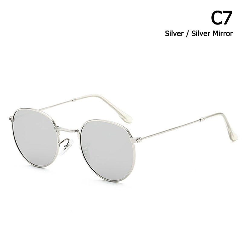 JackJad 2019 Fashion Classic 3447 Round Metal Style Sunglasses Men Women Vintage Retro Brand Design Sun Glasses Oculos De Sol
