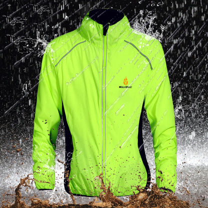 Jaquetas de ciclismo repelentes de água refletoras WOSAWE 6 cores roupas de chuva roupas de bicicleta à prova de vento blusão de bicicleta MTB
