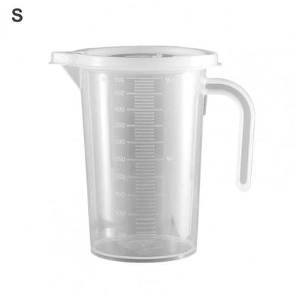 500ml/1000ml/2000ml copo de medição resistente ao calor forte dureza plástico escala transparente jarro de cozinha portátil para uso diário