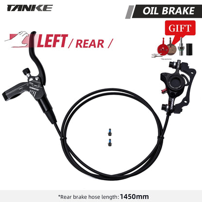 Fciclismoreio a disco de óleo de bicicleta TANKE MTB Rotor de 160 mm Pinça de pinça hidráulica Frente Alça traseira A  B-pilar CNC peças de bicicleta