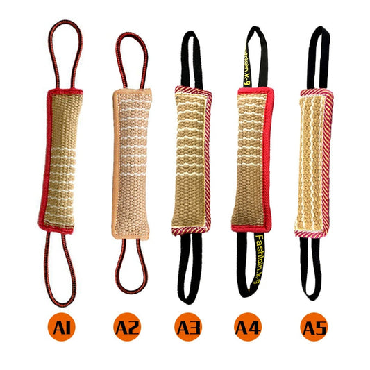 Suprimentos para animais de estimação Brinquedos interativos Treinamento de cães Hemp Bite Stick Diao Bites Picks Molares Dog Bite Stick Bite The Target