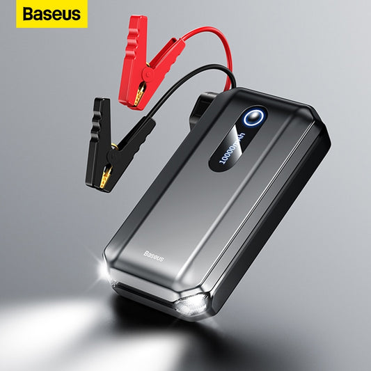 Baseus 10000mAh Car Jump Starter Power Bank Portable Power Station 1000A Dispositivo de Partida Car Booster Carregador de Bateria Jump Start