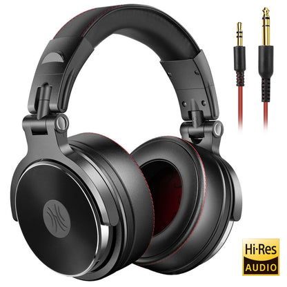 Oneodio DJ Headphones Professional Studio Pro Monitor Headset com fio sobre a orelha fone de ouvido estéreo com microfone para telefone celular computador