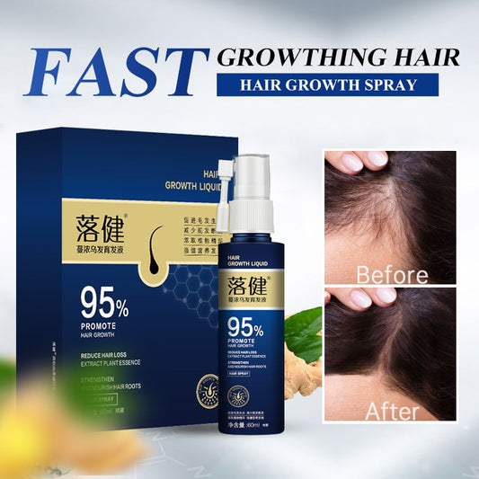 HAIRCUBE Rapid Hair Growth Spray Serum Anti Hair Loss Essential Oil Repair Damaged Hair Nourish Scalp Hair Roots For Men Women