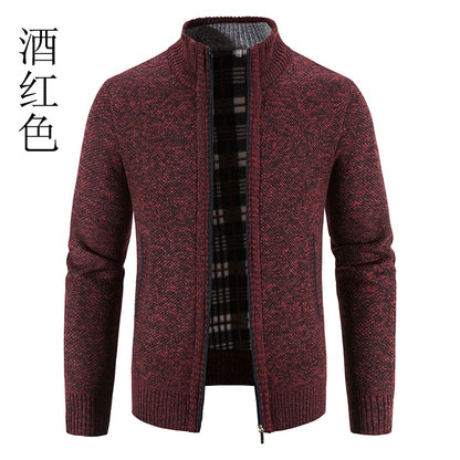 2022 Cardigans Masculinos Suéteres com Capuz Slim Fit Casacos Casuais Jaquetas Homens de Boa Qualidade Inverno Mais Grosso Cardigans Quentes Tamanho 4XL