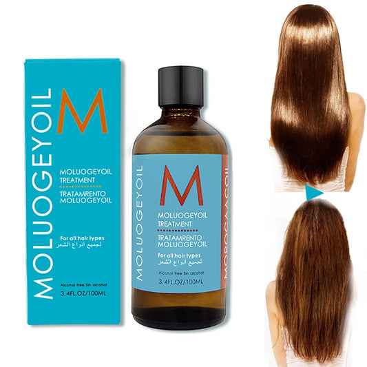 100ml Marroquino Prevenir a Queda de Cabelo Produto Sem Lavagem Óleo Essencial de Cabelo Liso Fácil de Usar Cuidados com o Cabelo Enfermagem Masculino e Feminino