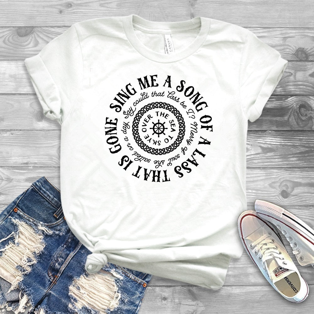 Sing Me a Song Camiseta Skye Boat Outlander Book Series T-Shirt Jamie Fraser Shirts Fraser Ridge Clan Tv Series Tee Sassenach Shir