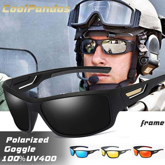 Óculos de Sol Polarizados Masculinos Designer HD Óculos de Sol para Condução Moda Masculino Óculos de Pesca UV400 para Gafas Dirt Bike Moto Car Drivers