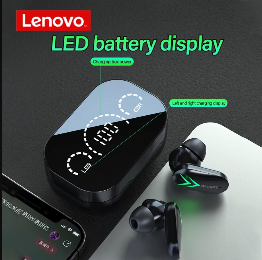 Original Lenovo XT82 TWS sem fio Bluetooth 5.1 fone de ouvido estéreo de alta fidelidade com redução de ruído para jogos fone de ouvido com microfone Dual HD