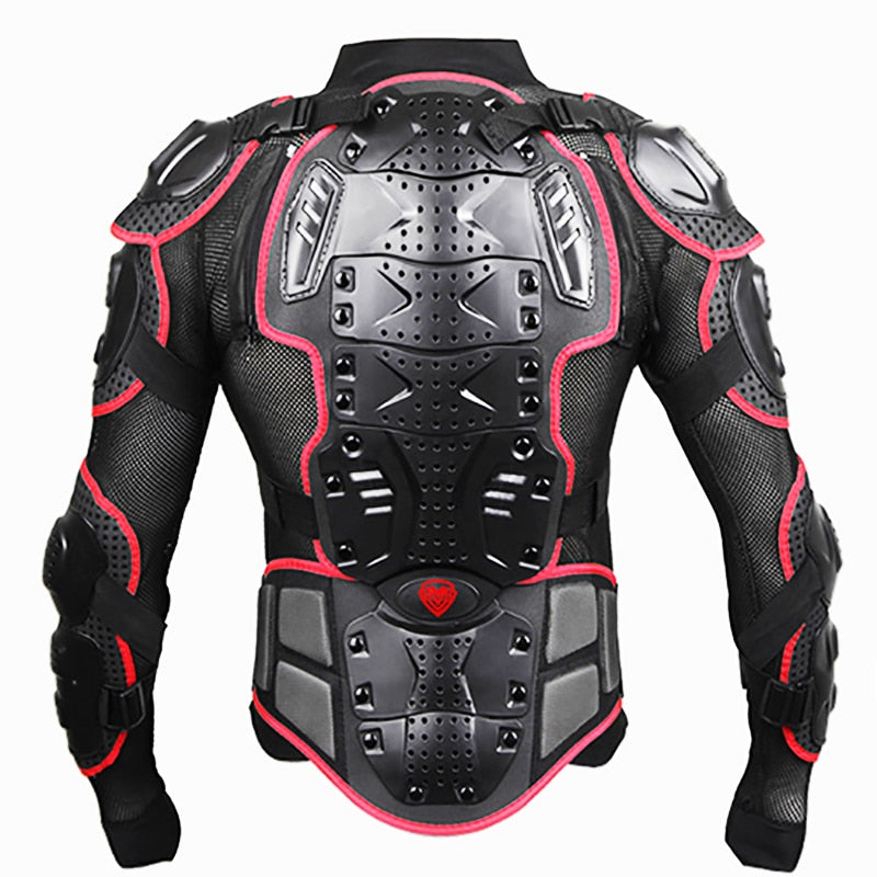 Preto/Vermelho Armadura de Proteção para Motocicletas Roupas de Motocross Jaqueta Protetor Moto Cross Back Armadura Protetor Jaquetas de Motocicleta