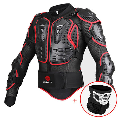 Preto/Vermelho Armadura de Proteção para Motocicletas Roupas de Motocross Jaqueta Protetor Moto Cross Back Armadura Protetor Jaquetas de Motocicleta