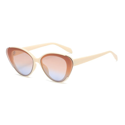 D&T 2022 Nova Moda Óculos de Sol Olho de Gato Feminino Masculino Gradiente Lente Armação Vintage Marca Designer Luxo Elegante Óculos de Sol UV400