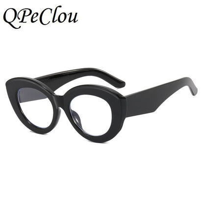 2022 nova moda sexy óculos de olho de gato feminino vintage listrado armação óptica anti-azul óculos feminino leopardo óculos óculos