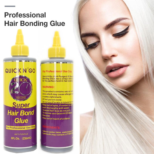 Super cola de cabelo à prova d'água para cílios peruca peruca extensão de cabelo uso profissional somente adesivo bond 30/60/236ml